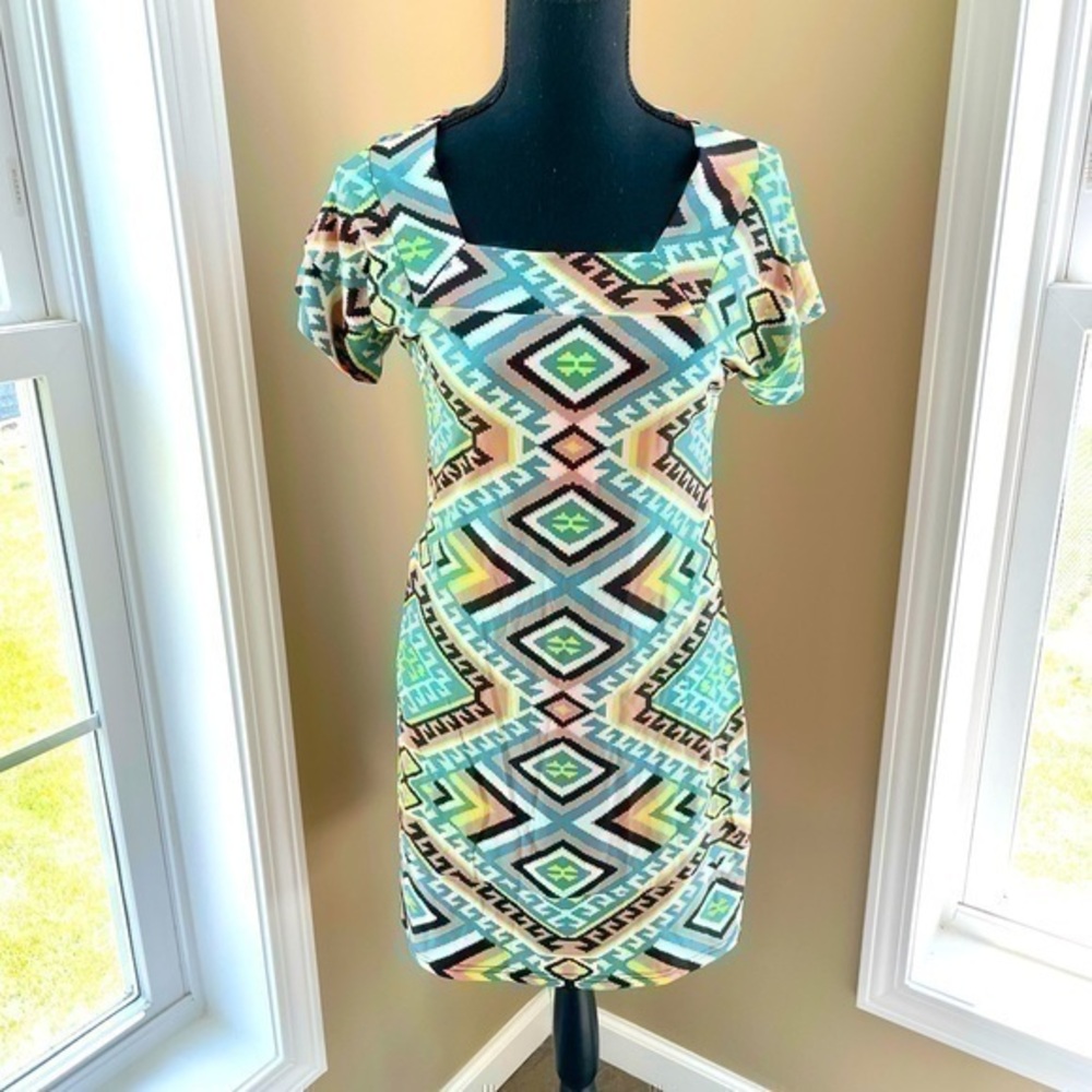 TRACY NEGOSHIAN | Geo Print Dress